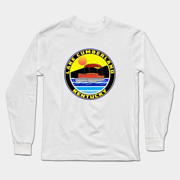 Lake Cumberland Kentucky Pontoon Boat Houseboat House Boat Long Sleeve T-Shirt by DD2019